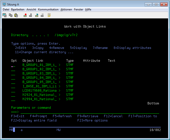 Work with IFS Object Links