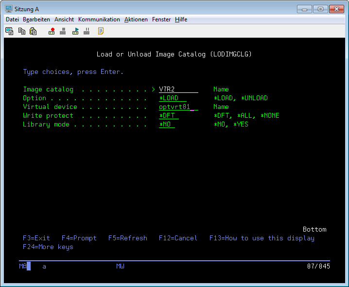 Load IBM i Image Catalog