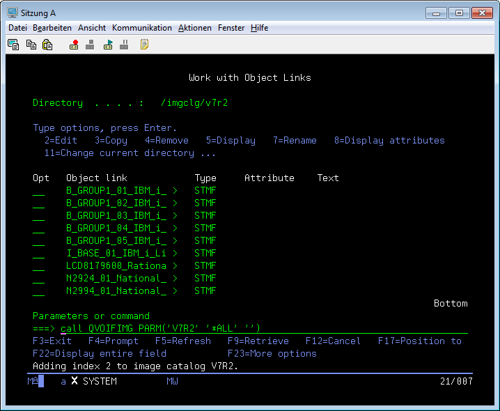 Adding images to IBM i image catalog